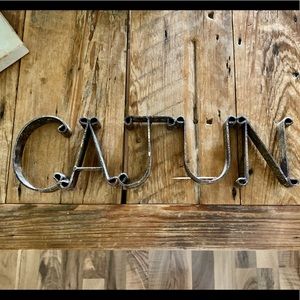 Wrought Iron Cajun sign